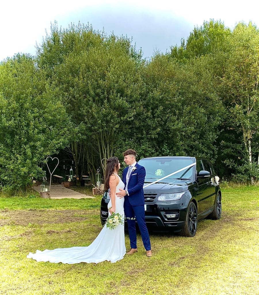 CPW Chauffeur Services Wedding Couple Outside 3